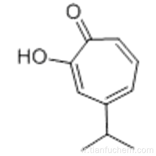 2,4,6-cycloheptatrien-1-one, 2-hydroxy-4- (1-méthyléthyle) - CAS 499-44-5
